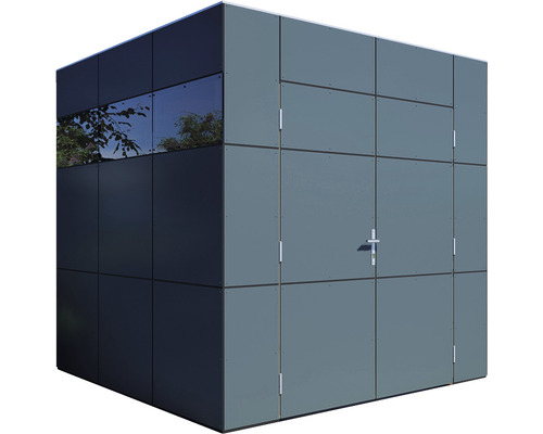 Bertilo Design HPL 1 tuinhuis, 230 x 236 cm, antracietwit