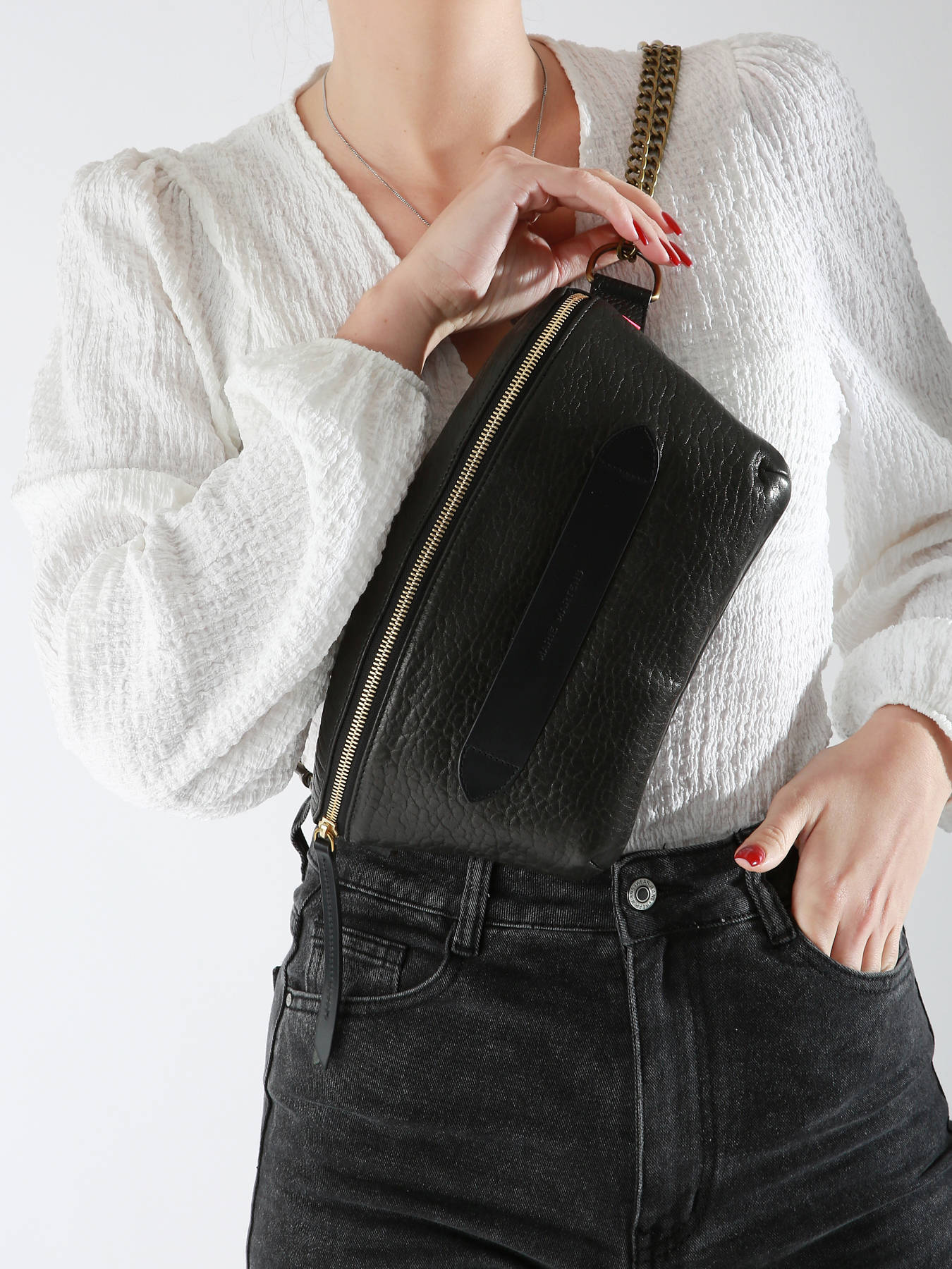 Sac banane Neufmille Bubble cuir MARIE MARTENS