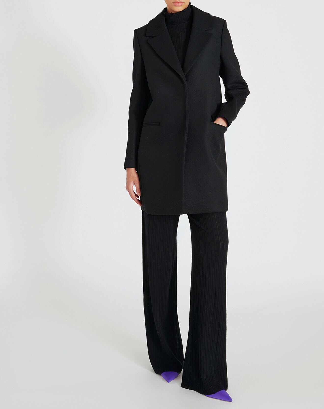 Zapa Manteau en Laine mélangée Maelys noir