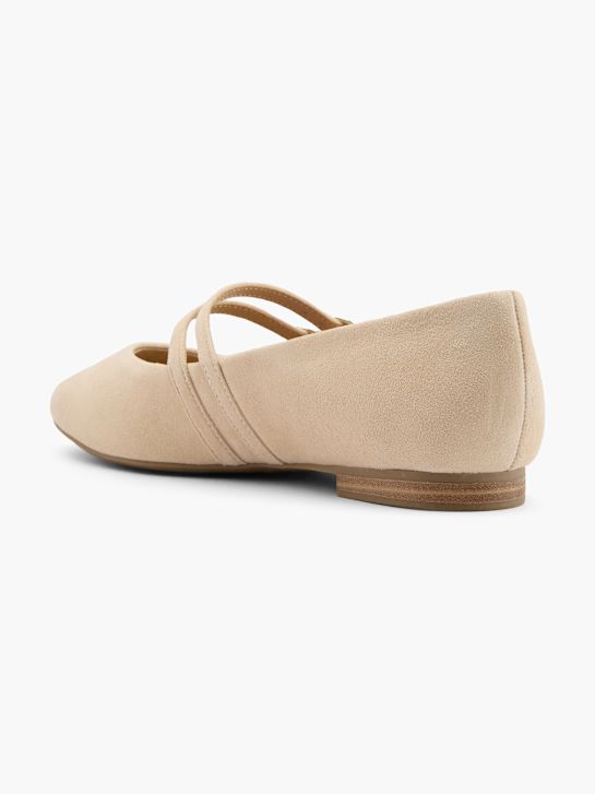 5th Avenue Mary Jane Ballerina beige