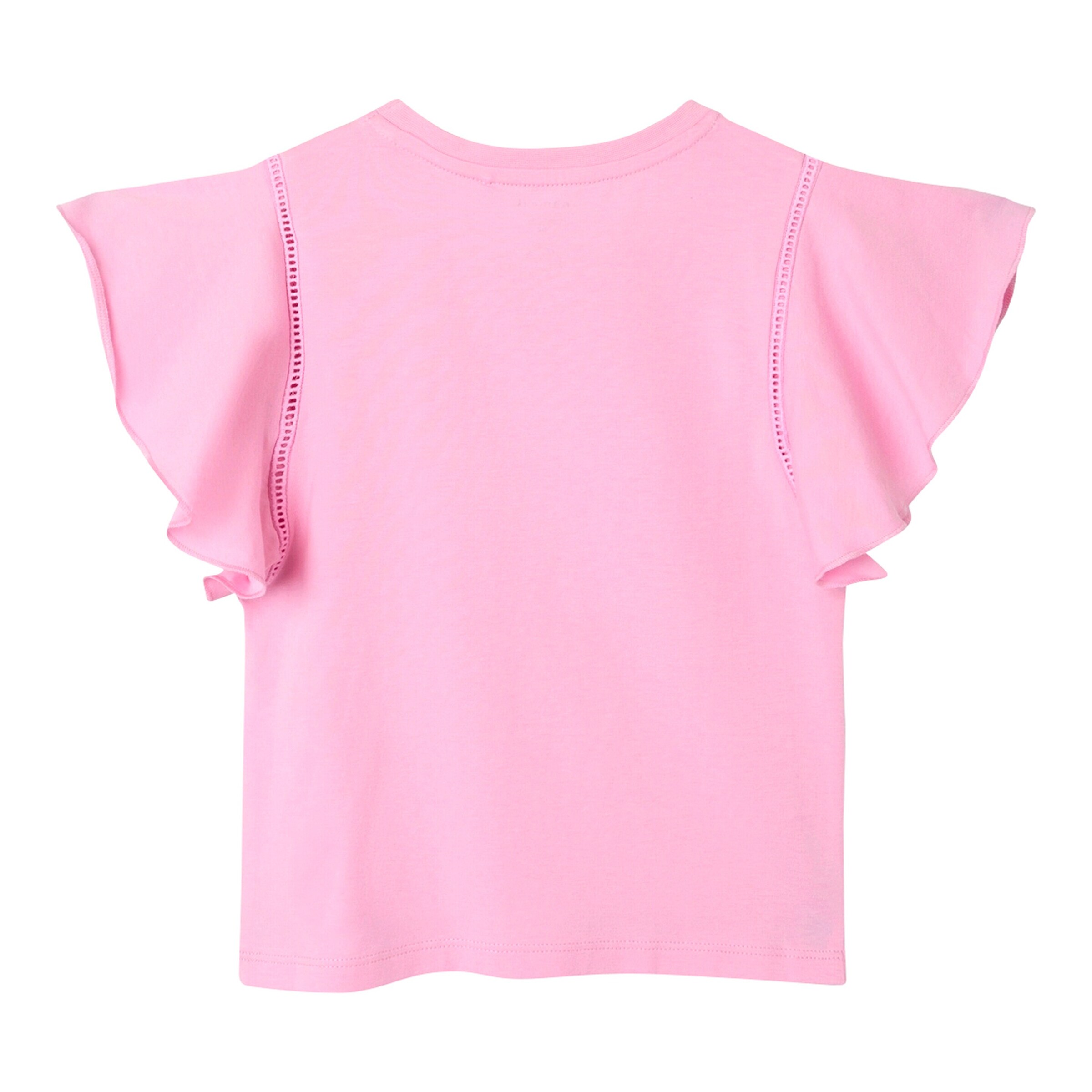 NAME IT T-Shirt Flügelarm Klapp-Muschel pink/silber