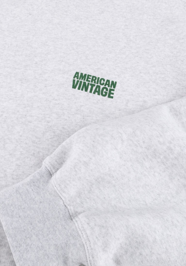 lichtgrijze american vintage sweater baptown crew