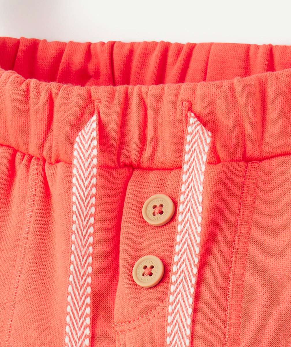 JOGGING BÉBÉ GARÇON EN FIBRES RECYCLÉES ORANGE