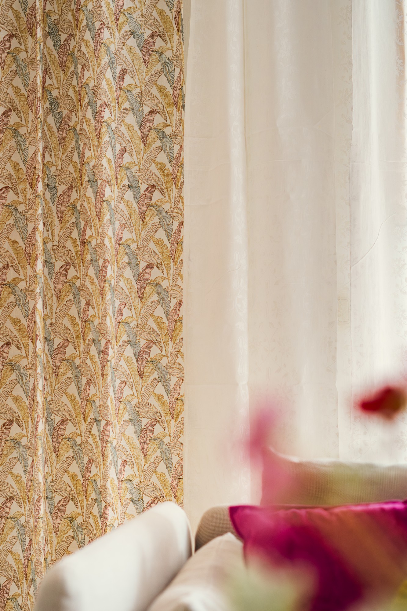 Vorhang aus Voile multicolor, H 220 cm, B 110 cm von fischer's lagerhaus
