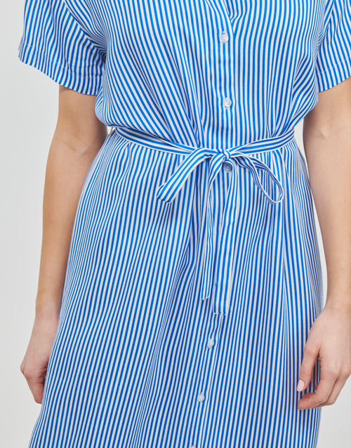 Vero Moda - VMBUMPY SS CALF SHIRT DRESS NOOS - Bleu Blc