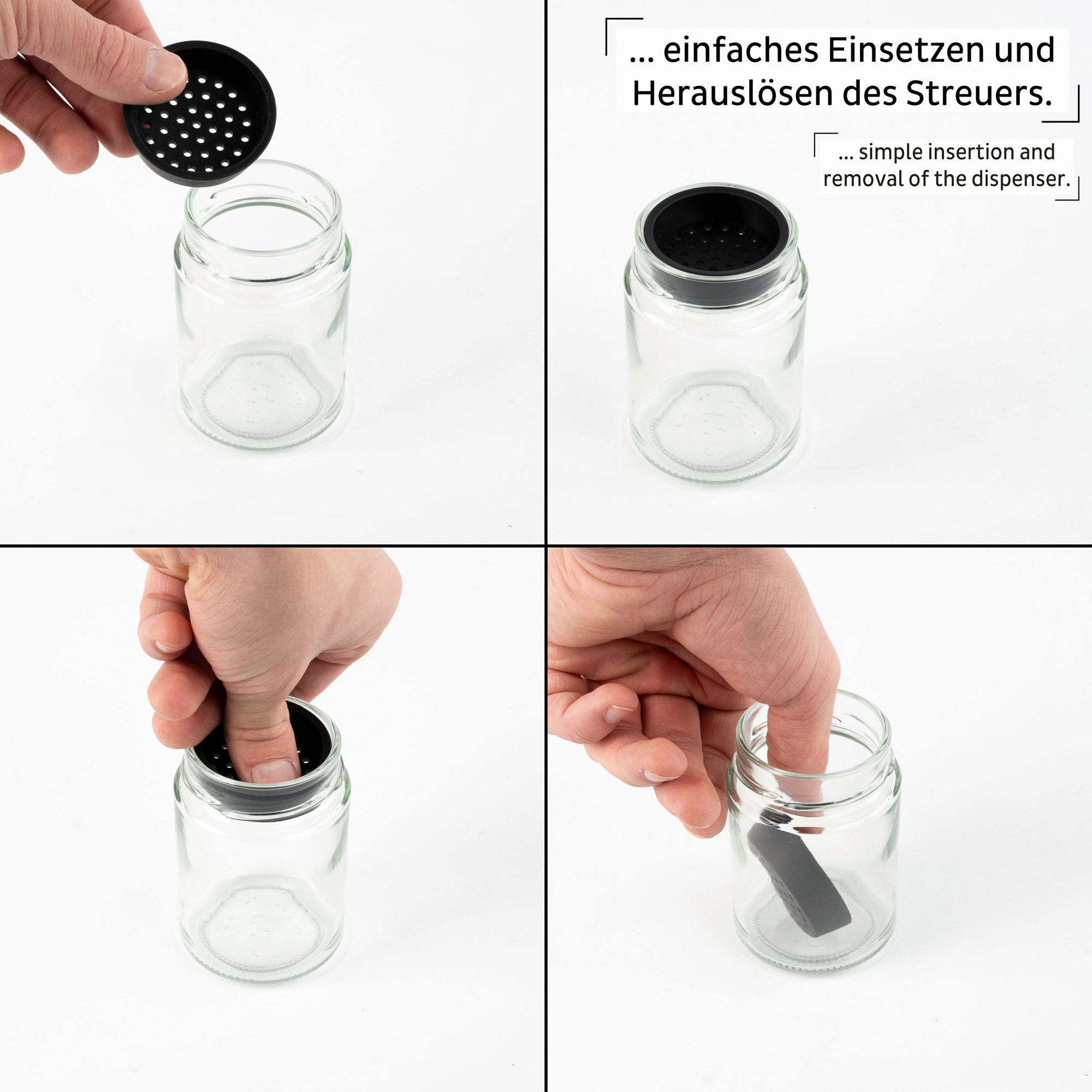 Silwy Streueinsätze MIX für Feinkost-Magnetgläser