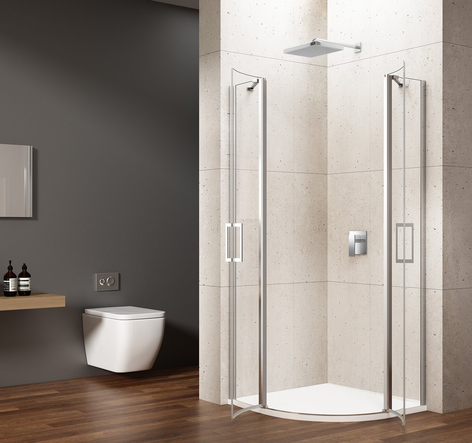 Gelco Loro douchecabine kwartrond 90x90cm chroom