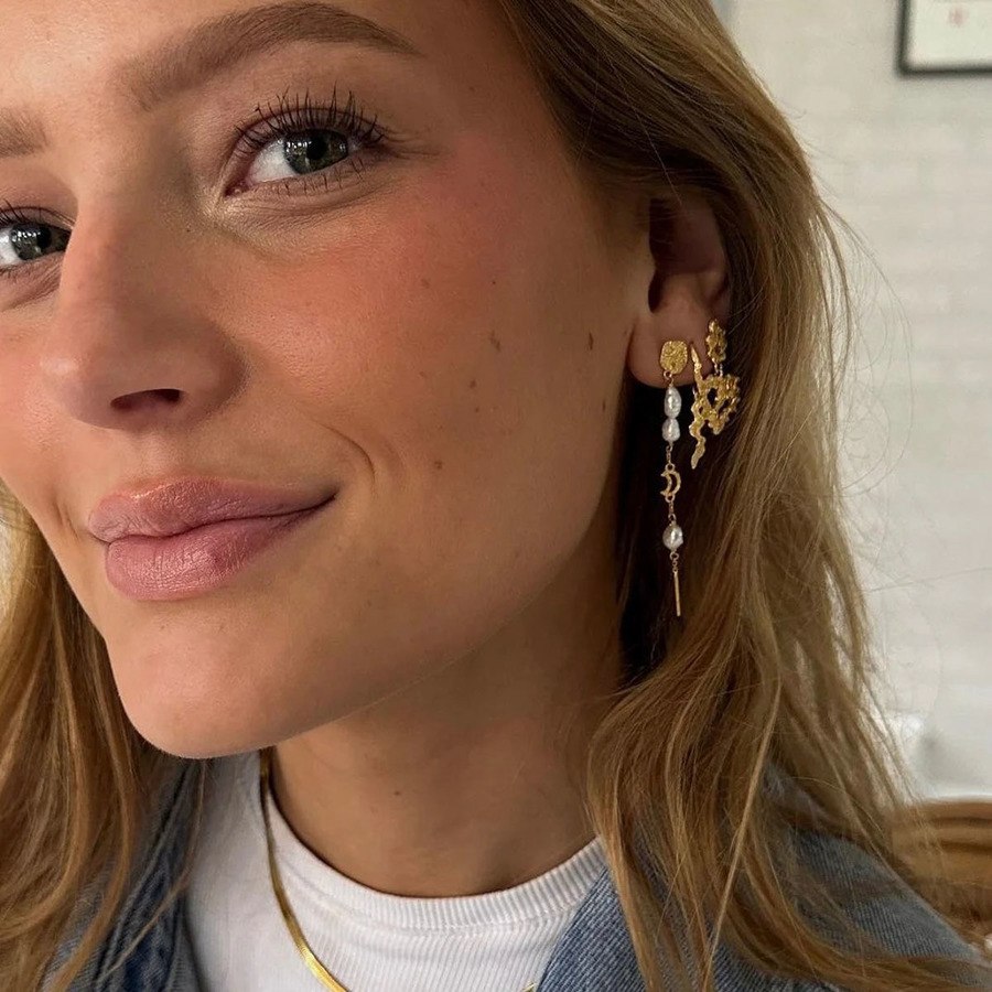 Sistie Marina Earstuds Gold Plated
