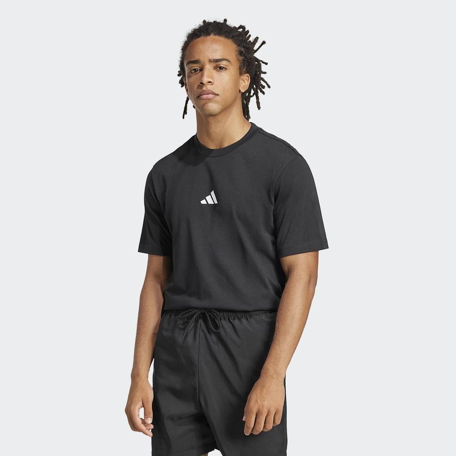 Adidas Essentials Small Logo Single Jersey Tee