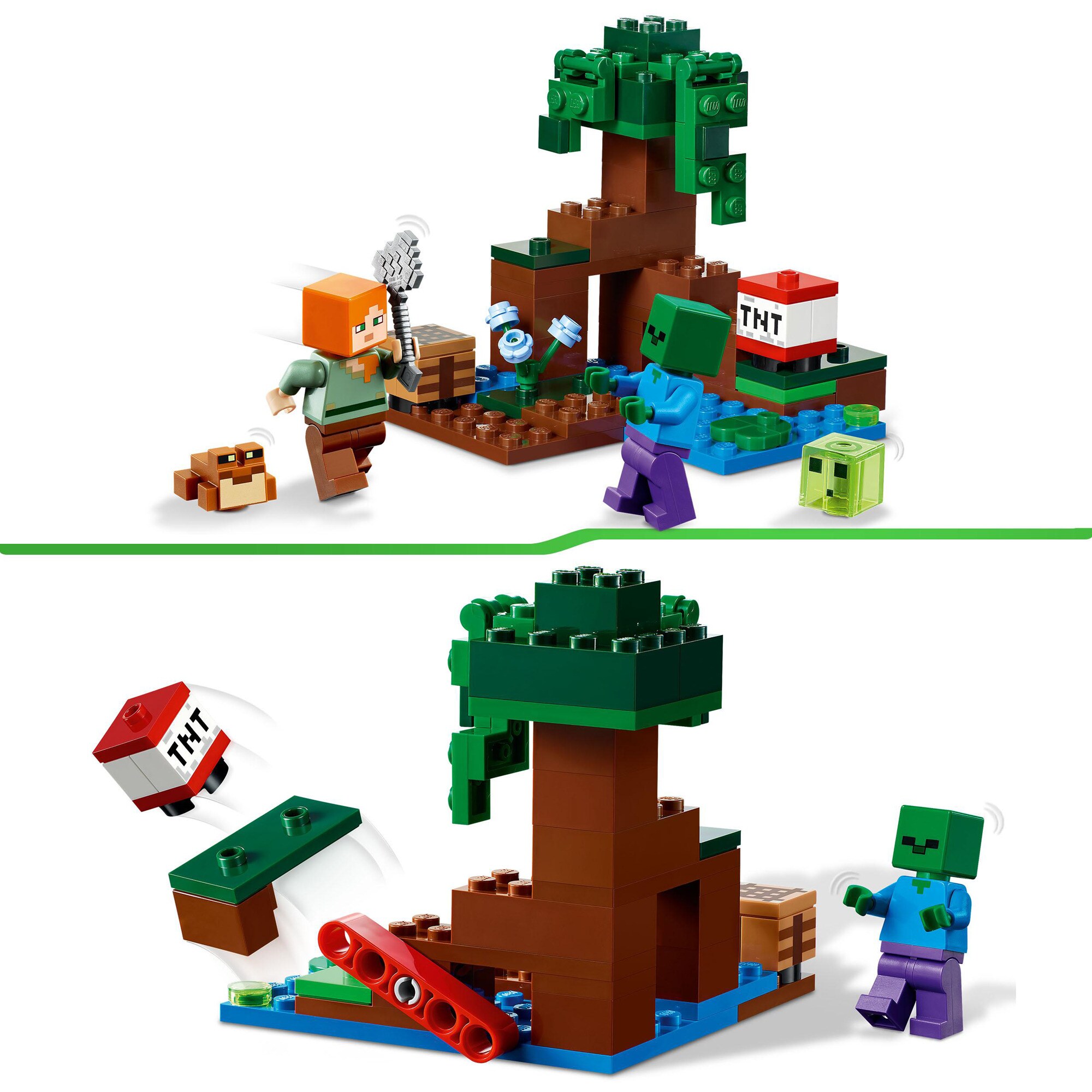 LEGO Konstruktionsspielzeug Minecraft Das Sumpfabenteuer