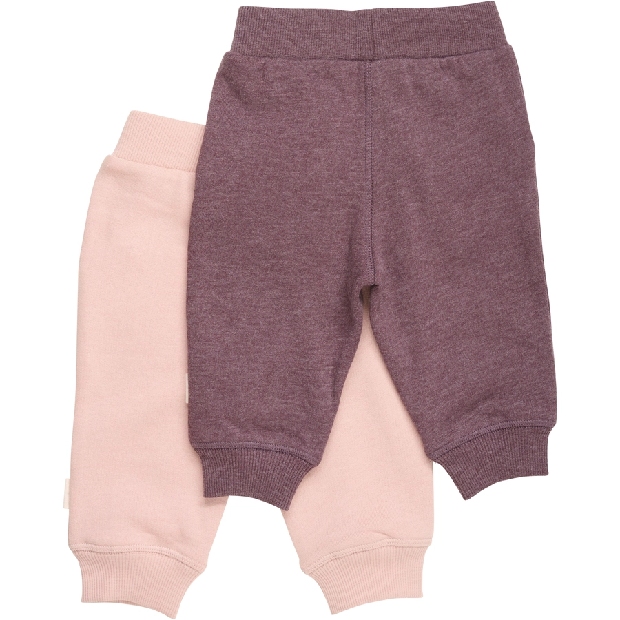 Minymo Sweathose 2er Pack Misty Rose