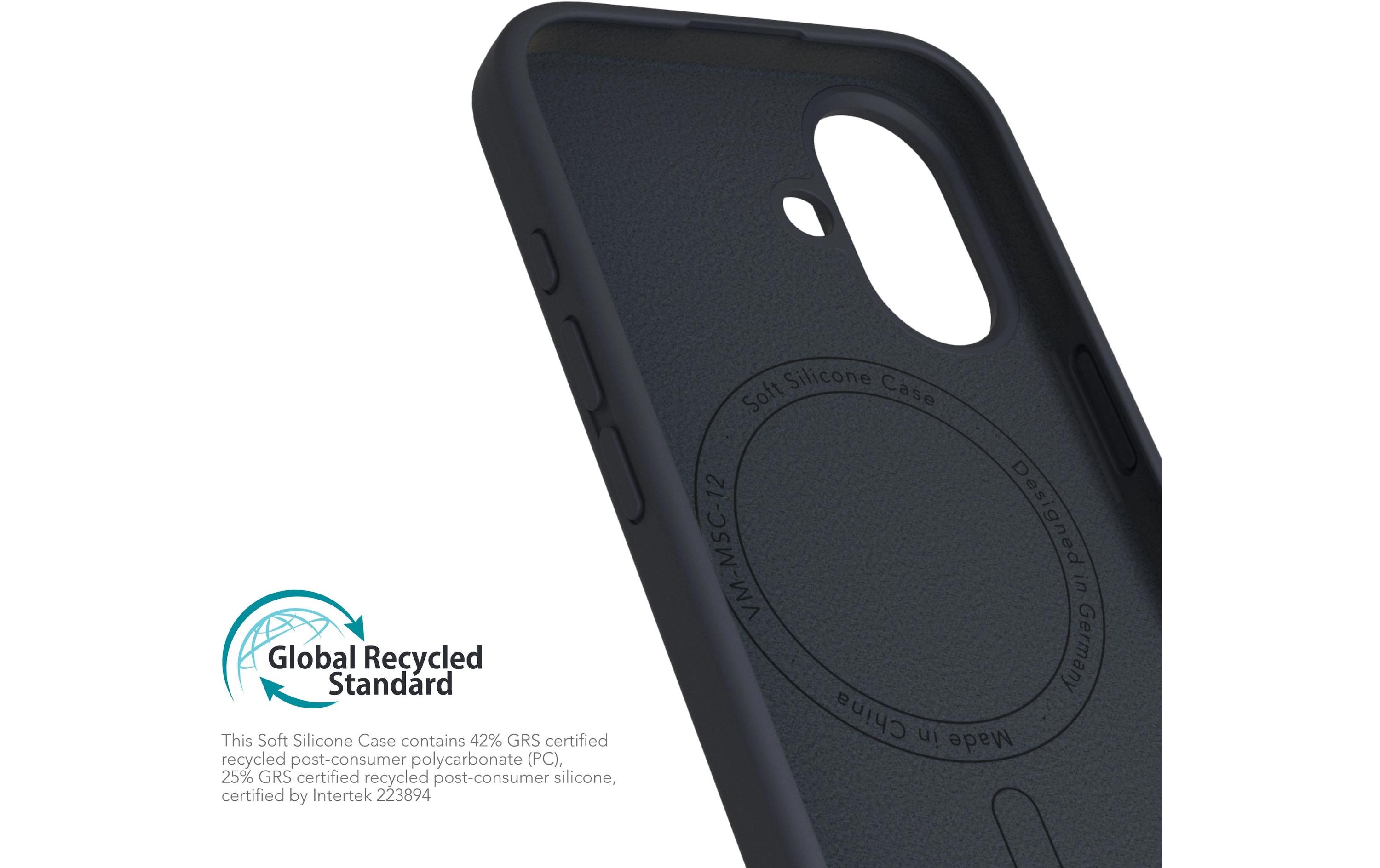 Back Cover Soft Silicone iPhone 16 NavySilicone Backcover für das Apple iPhone 16
