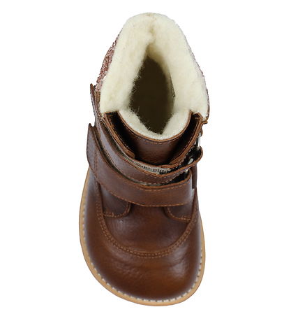 Angulus Winterstiefel - Tex - Kognac Mit Futter/Klettband