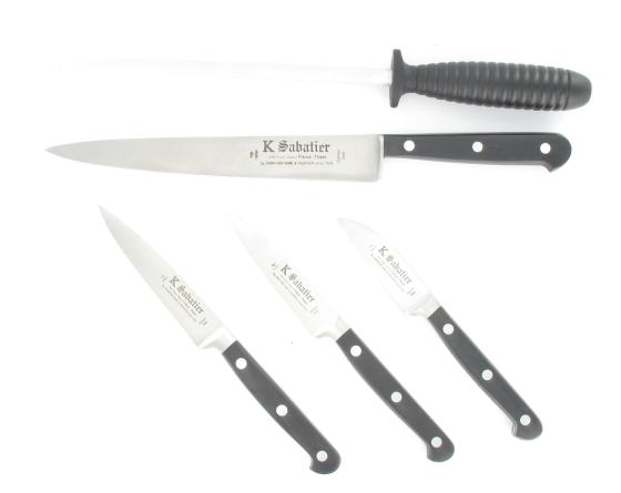 Proxus - LES OFFICES+ Tranchelard 20 cm Canadien mi-souple+ FUSIL 20 cm OFFERT Couteaux de cuisine professionnel