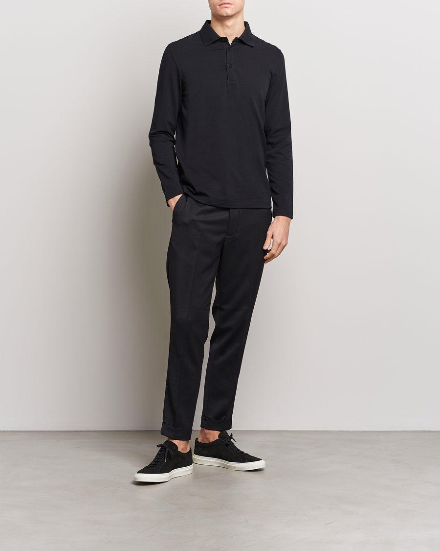 Filippa K Luke Lycra Poloshirt Black