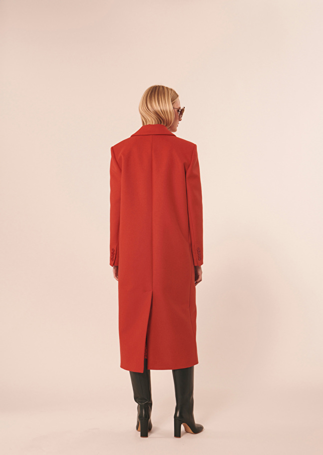 Manteau Mattierouge en velours de laine