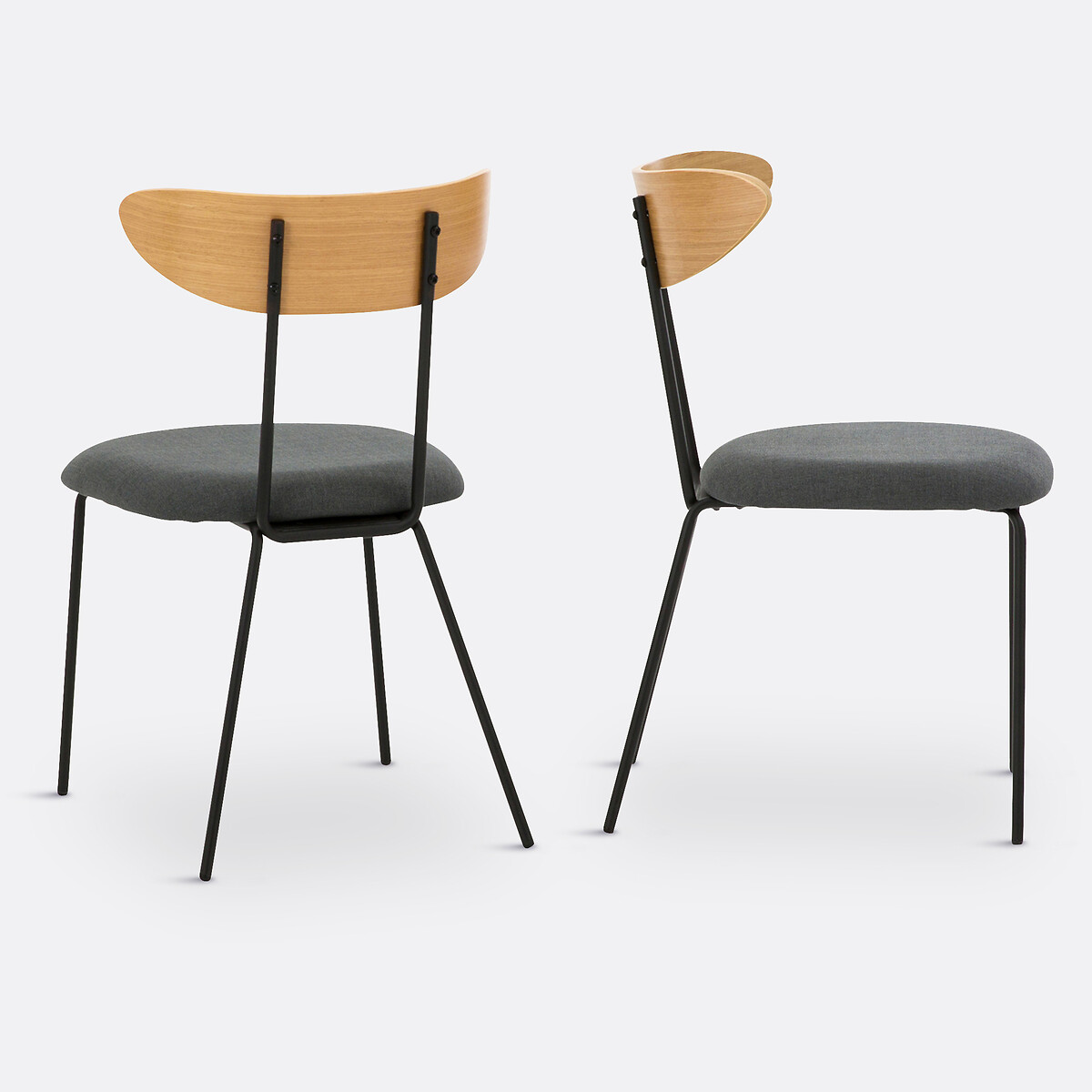 LA REDOUTE INTERIEURS<br>Conjunto de 2 cadeiras Russel vintage