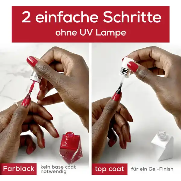Langanhaltender Nagellack gel couture glossy top coat