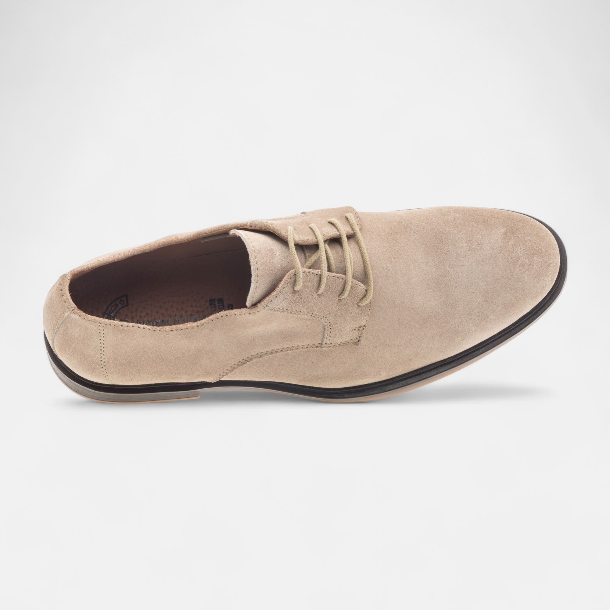 Derbies Homme en cuir taupe