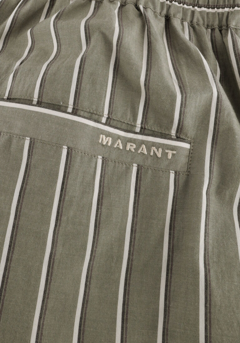groene isabel marant korte broek vataya shorts
