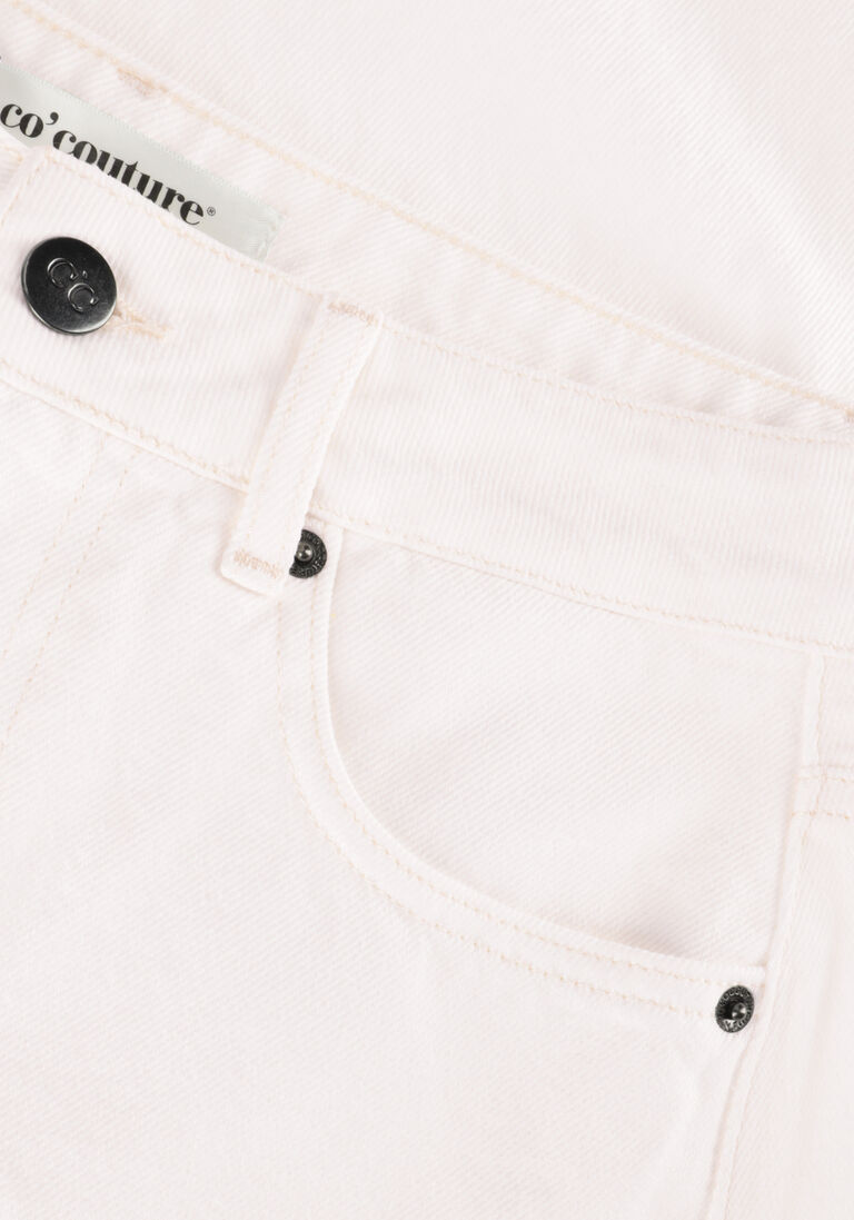 CO\\'COUTURE witte co'couture  vika slit denim skirt