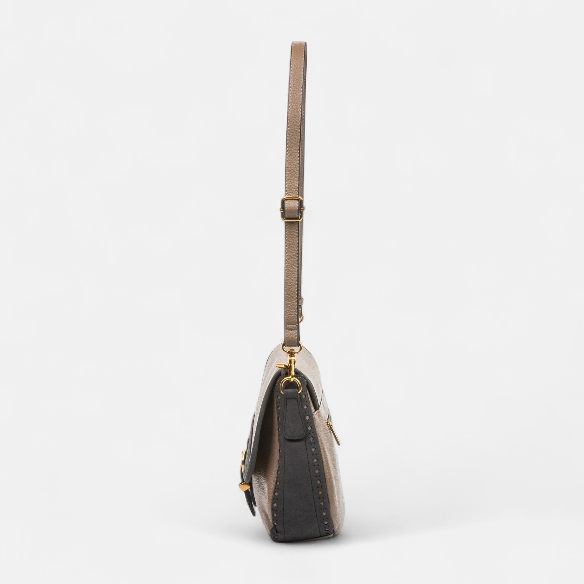 Sac bandoulière taupe