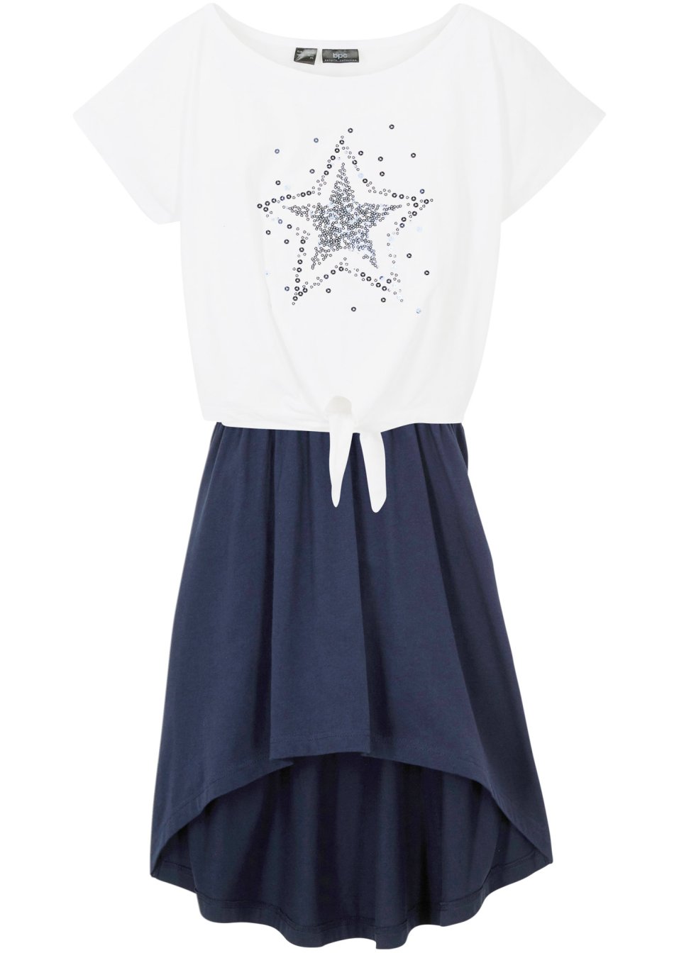 Robe et T-shirt fille (Ens. 2 pces.) en coton