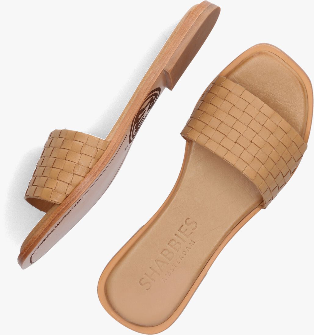 SHABBIES camel shabbies slippers 170020171
