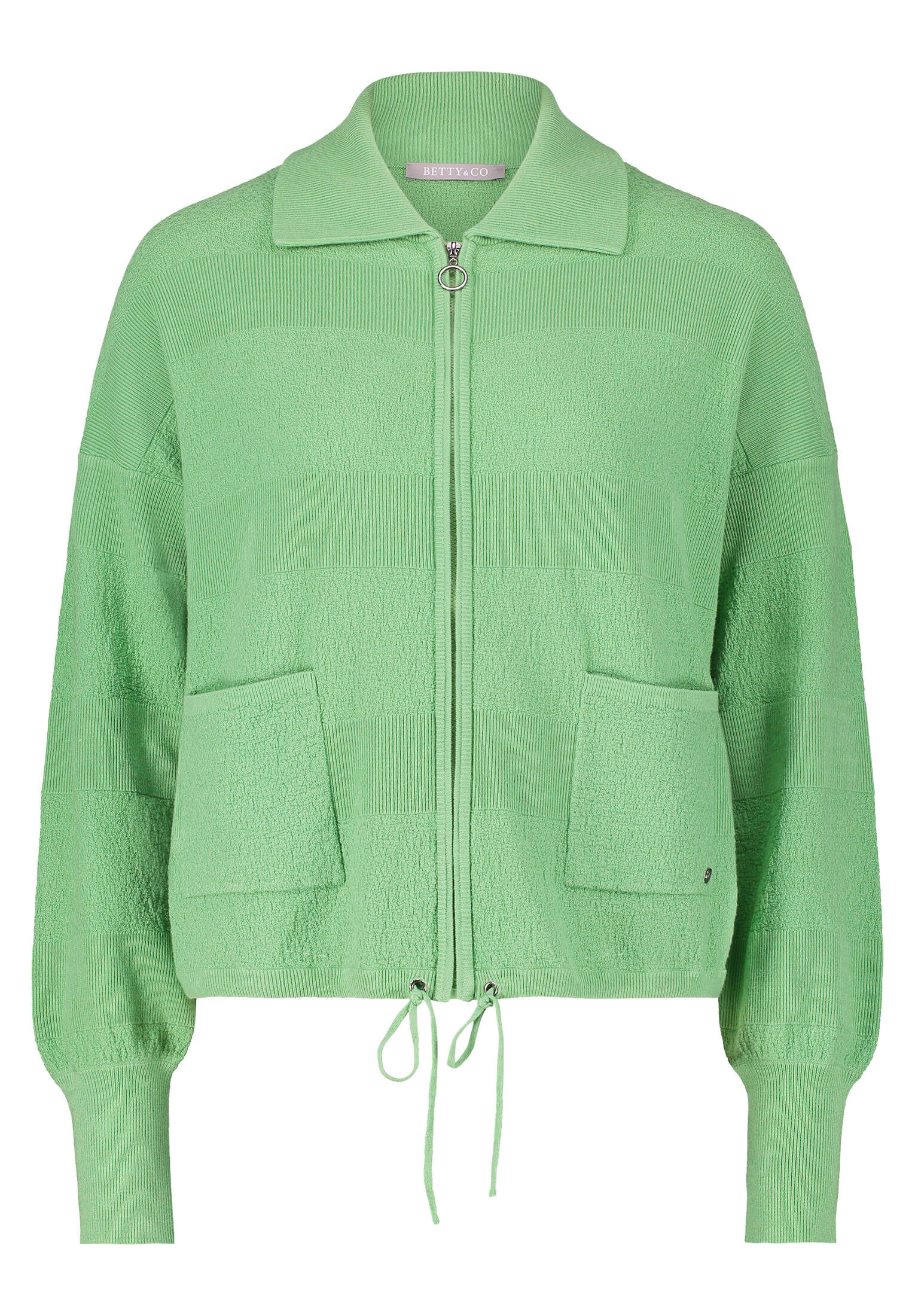 Betty & Co| Damen Strick-Cardigan mit Reißverschluss
