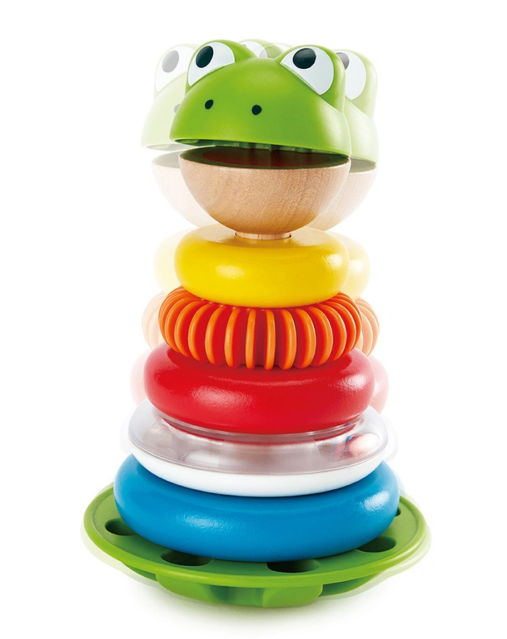 Stapelspiel FROSCH aus Holz