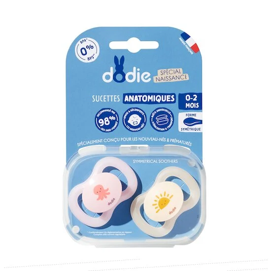 Sucette Anatomique Naissance   Rose        0-2 mois   de               Dodie