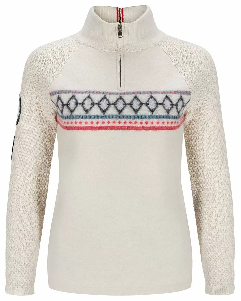 Boiled Ski Sweater Dame 602/Oatmeal