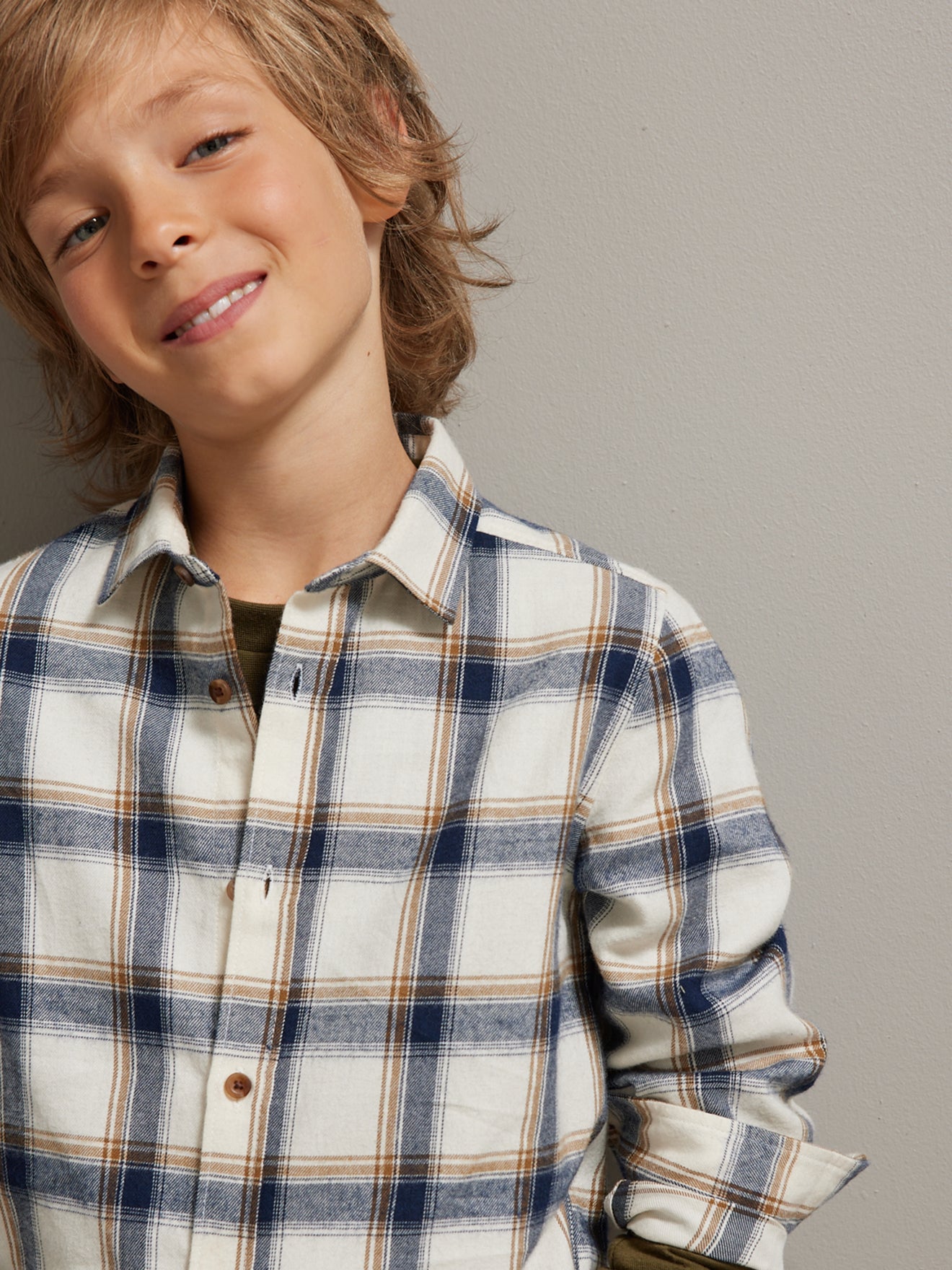 Chemise Garçon grands carreaux