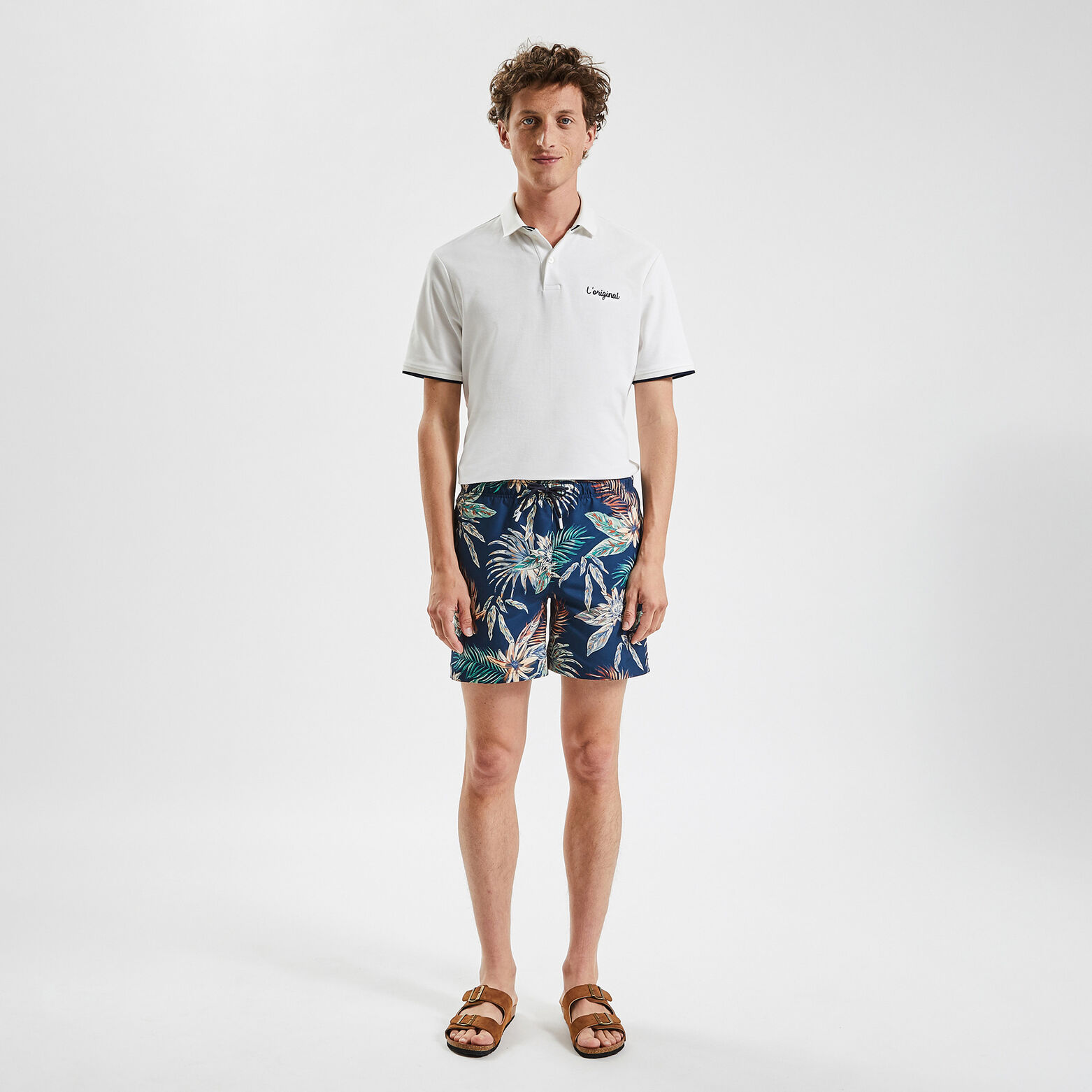 Maillot de bain imprimé Bleu foncé