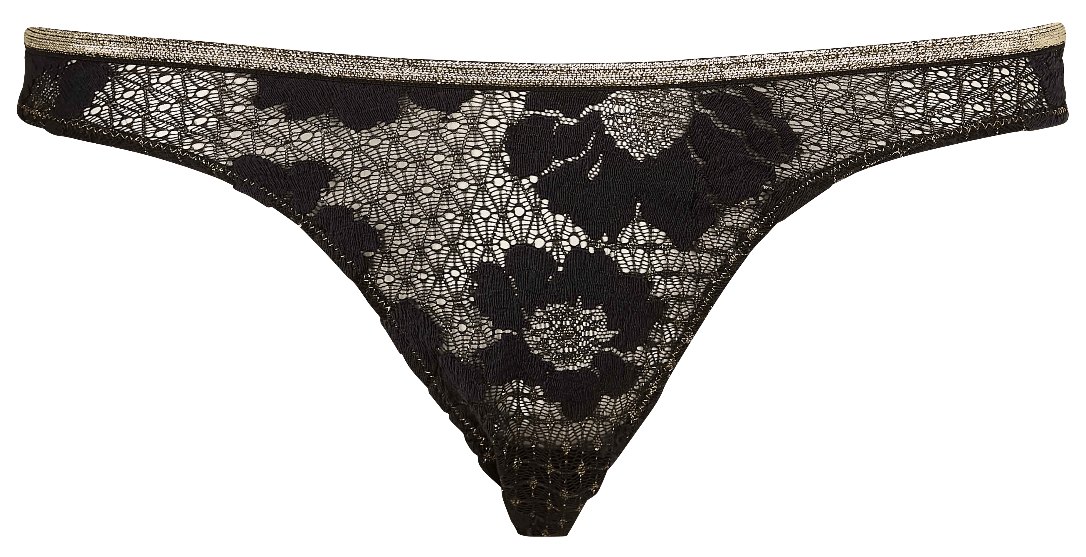 FREDDIE FIESTA - Tanga en dentelle| Noir