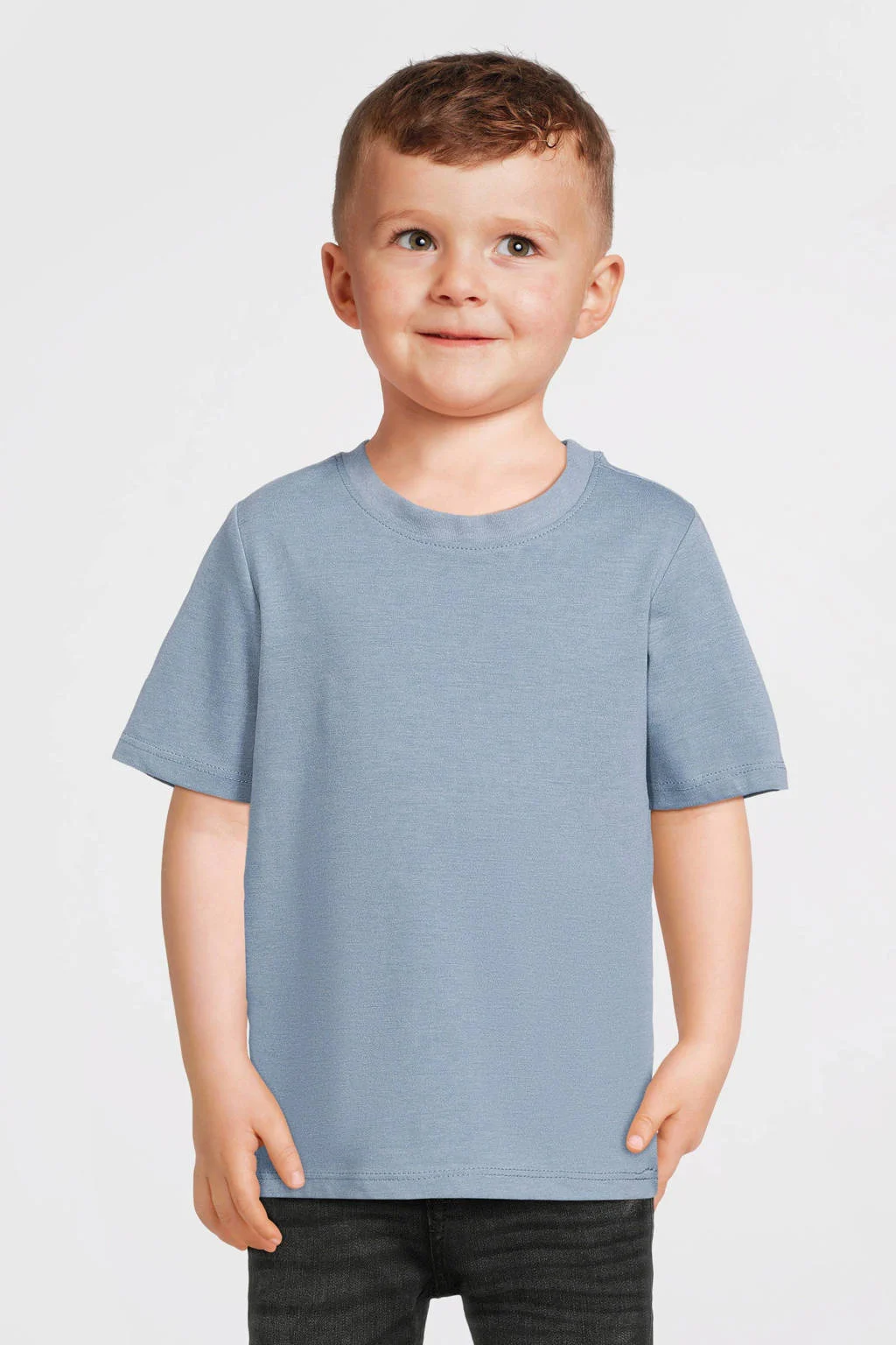 anytime T-shirt lichtblauw melange