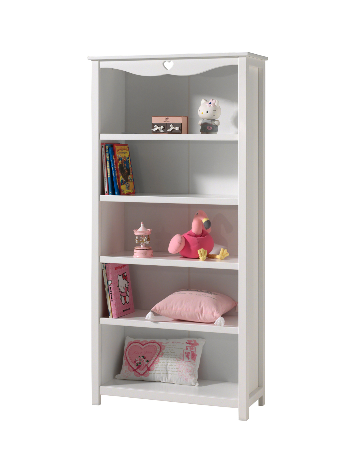 Regal AMORI - weiß - 4 Böden - 190 cm