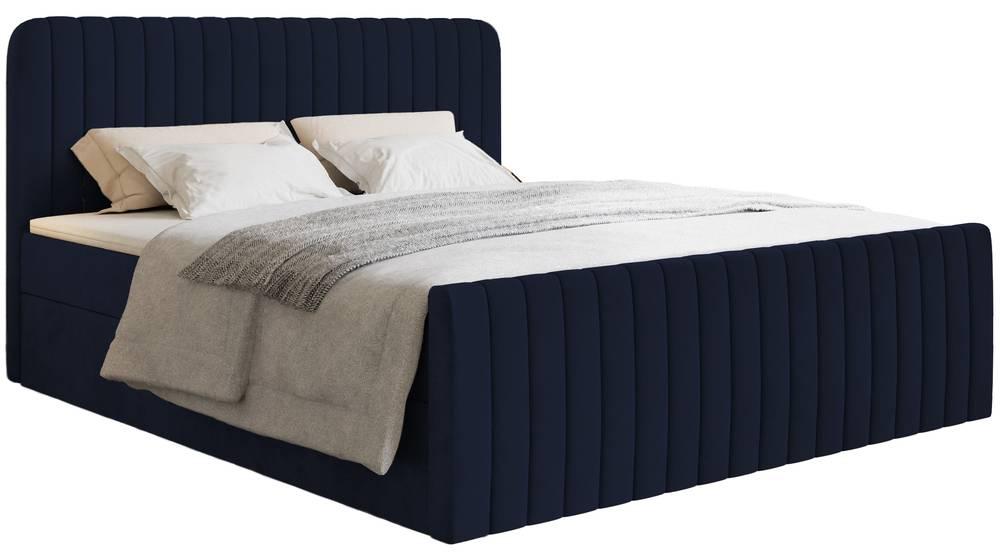 NADUVI Collection Boxspring Adrien velvet met opbergvak 180x200