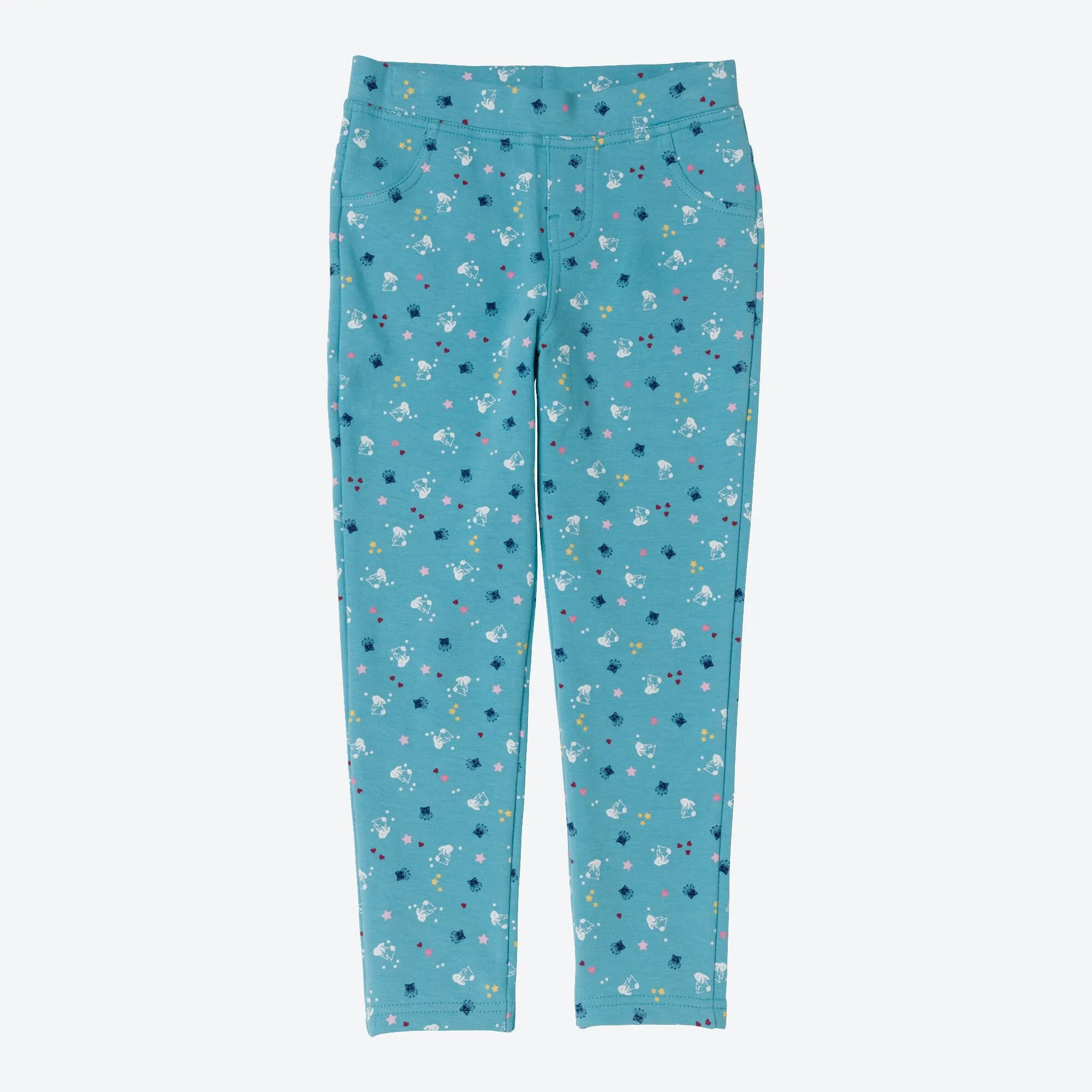Mädchen-Sweat-Leggings mit hübschem Muster