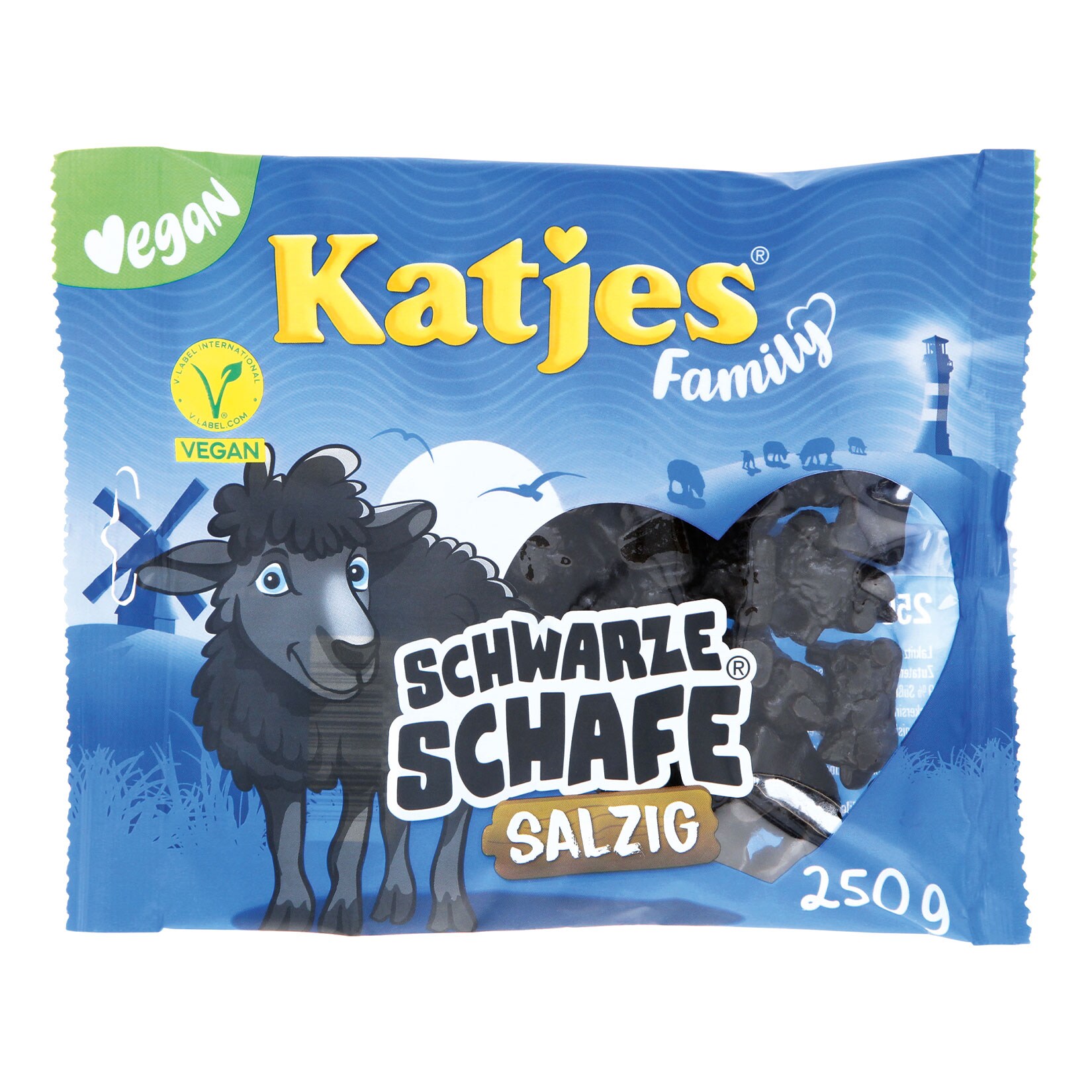 Katjes Family Fruchtgummi Schwarze Schafe Salzig 250 g, 22er Pack