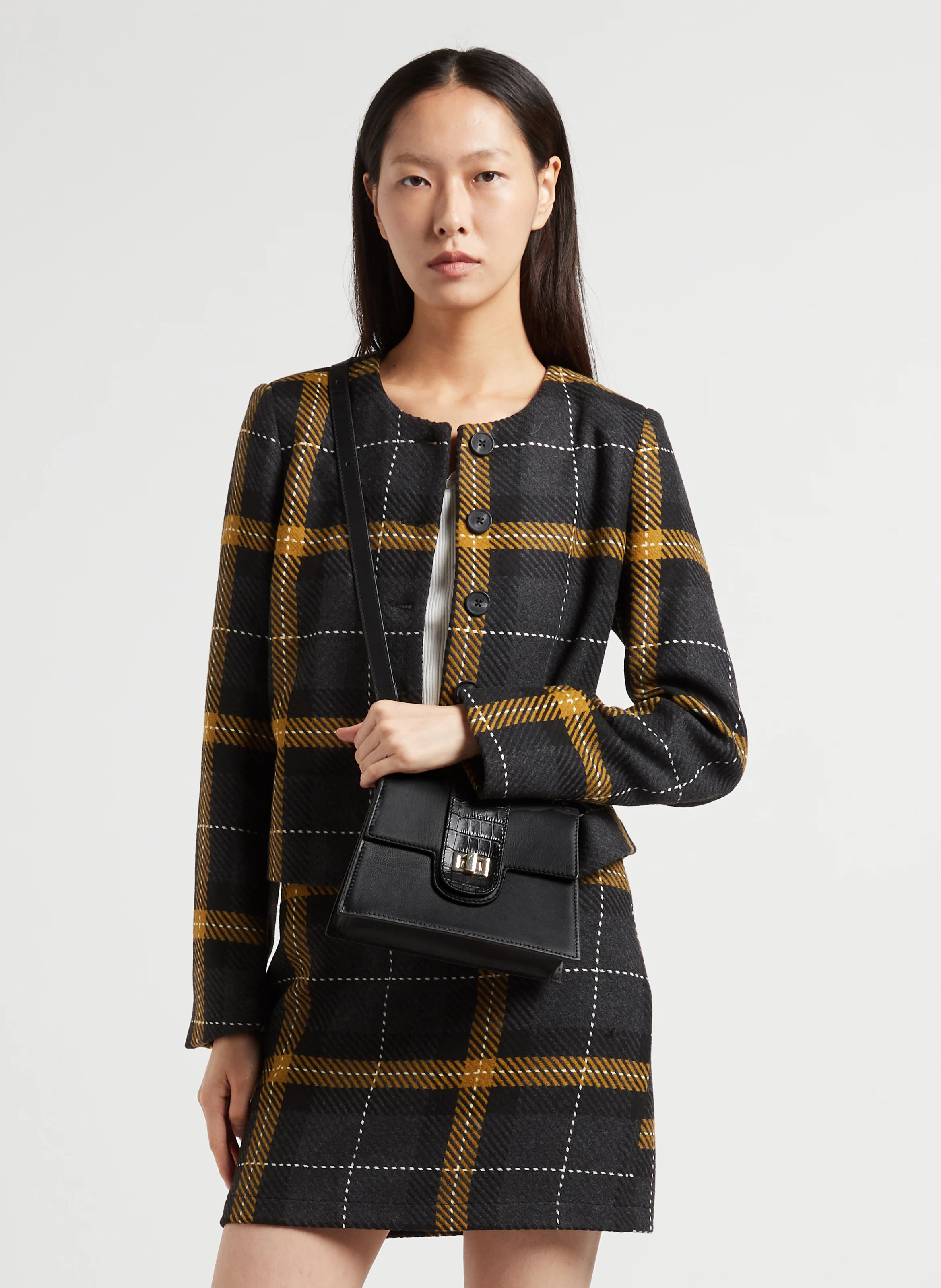 AMBRE - Sac à main en cuir | Noir