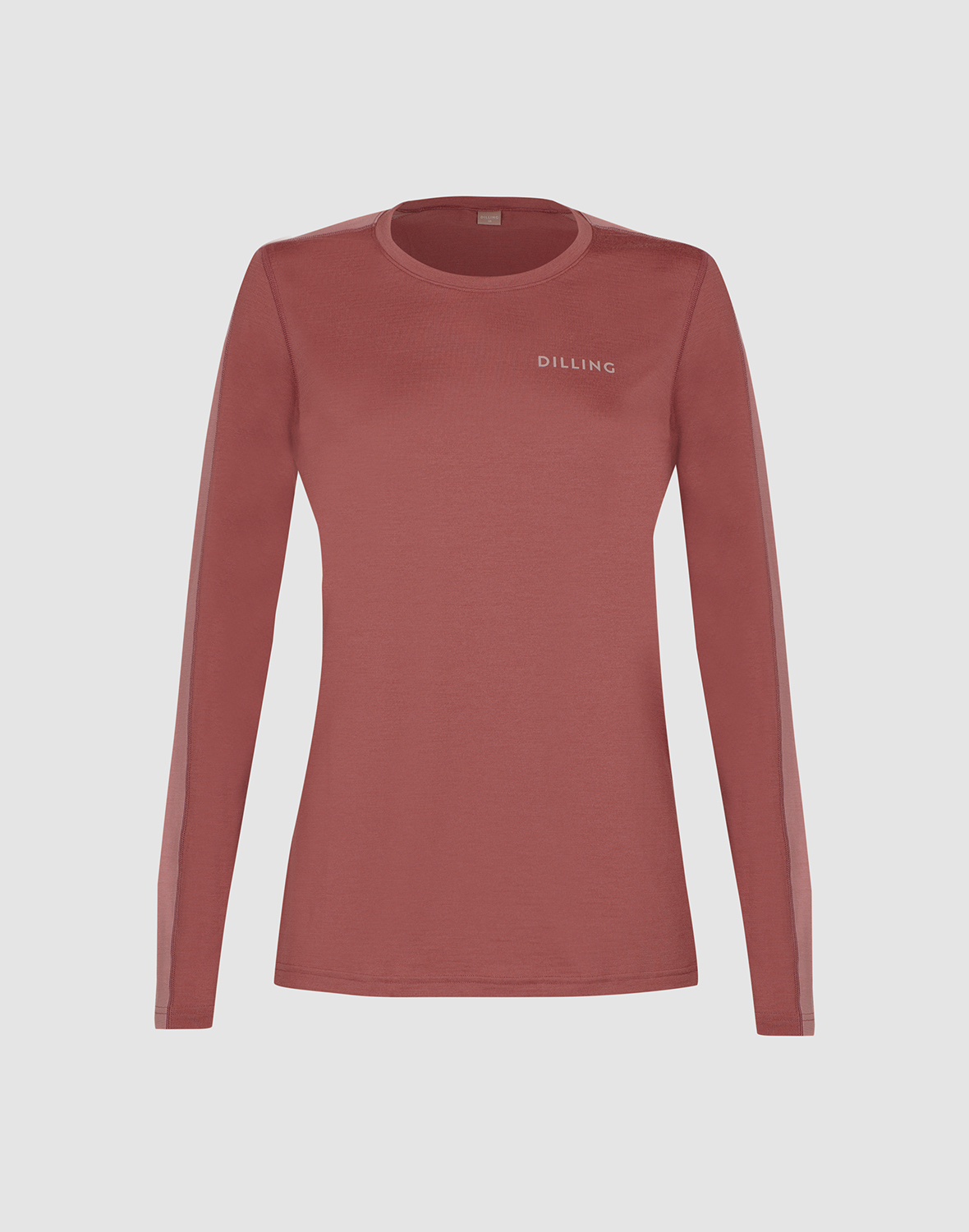 Shirt van merinowol voor dames in Rouge