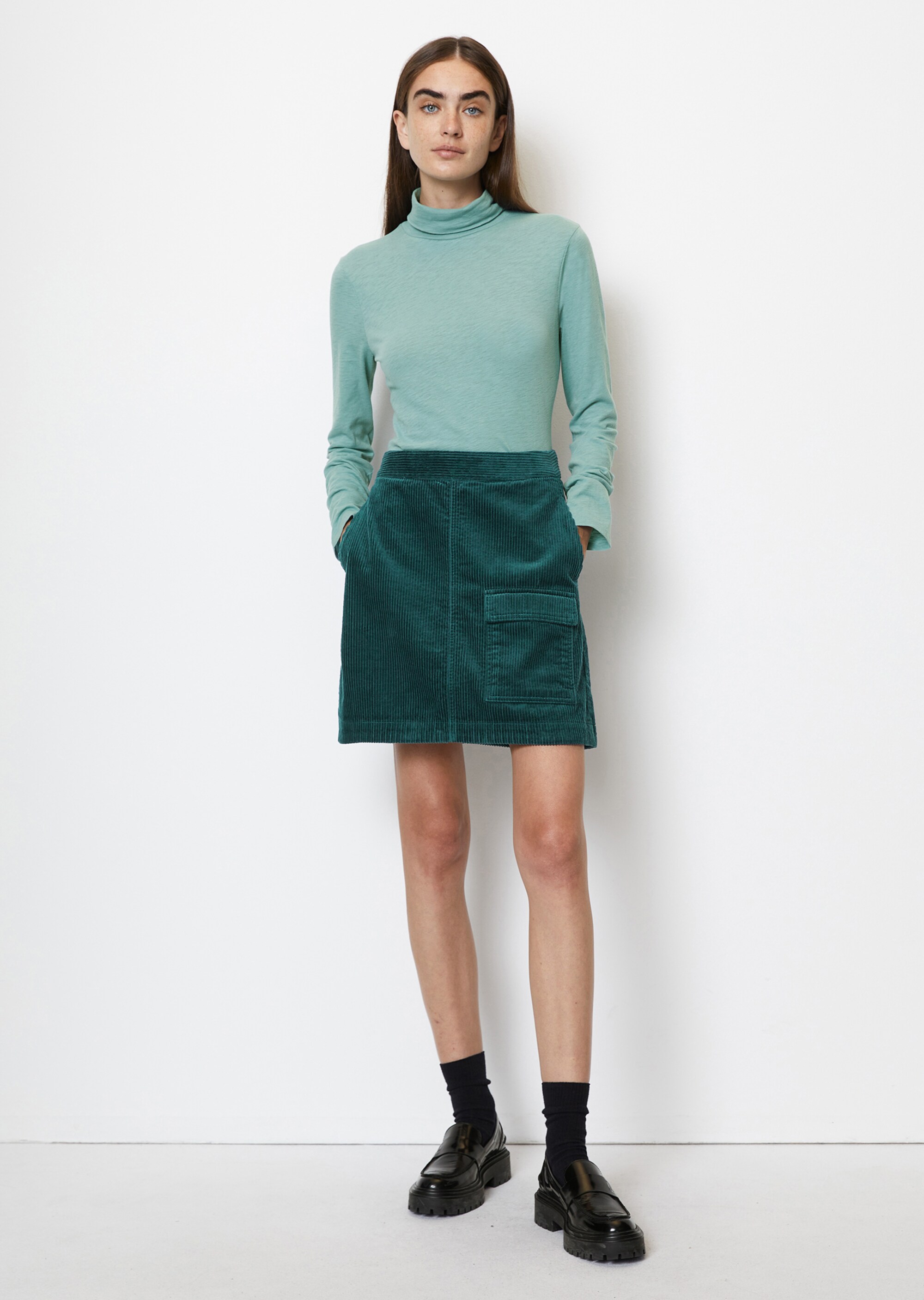 DfC Rollkragen-Longsleeve shaped aus Organic Cotton