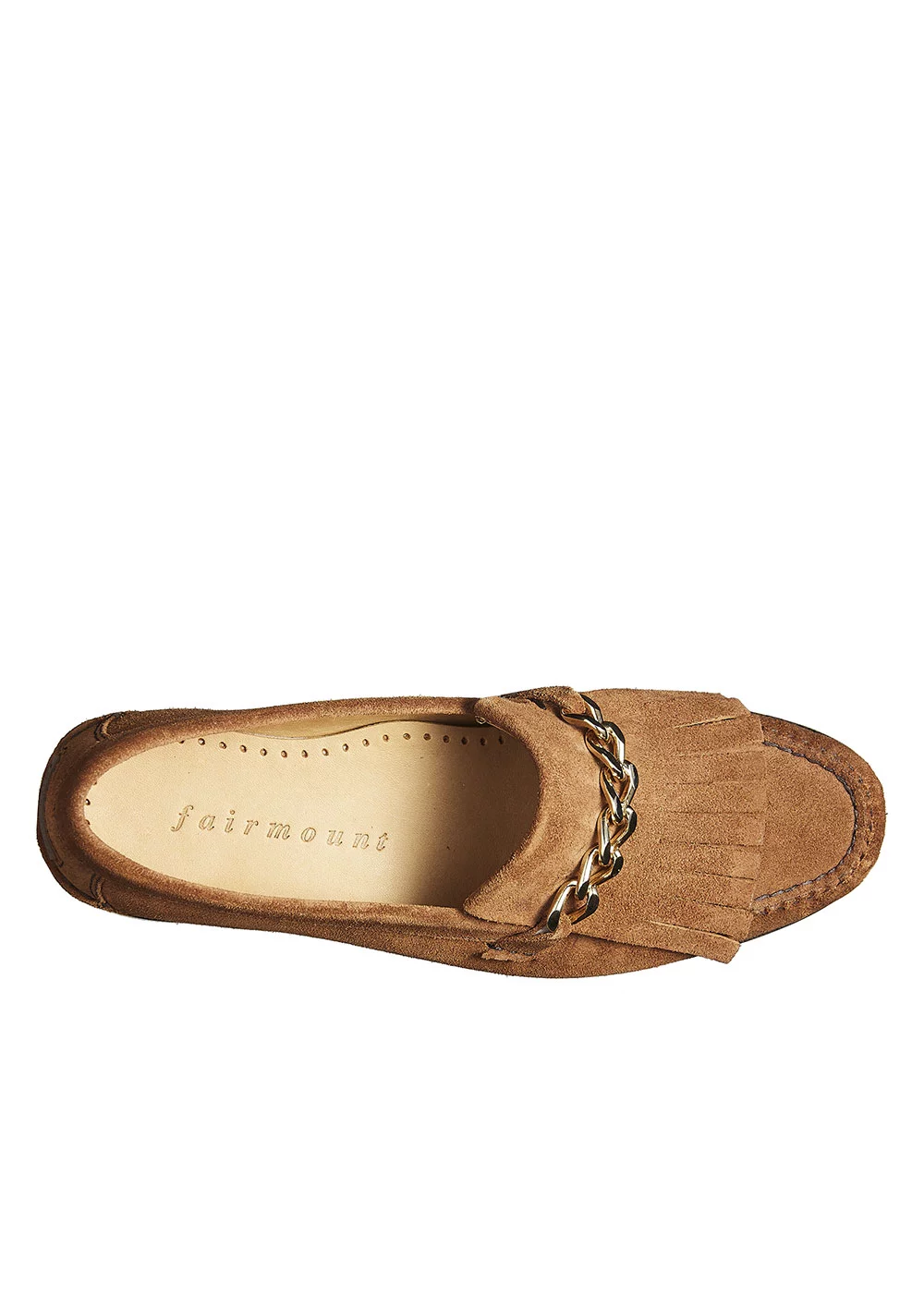 MOCASSIN HEEL KILTIE MOC VELOURS FRENCH ROAST