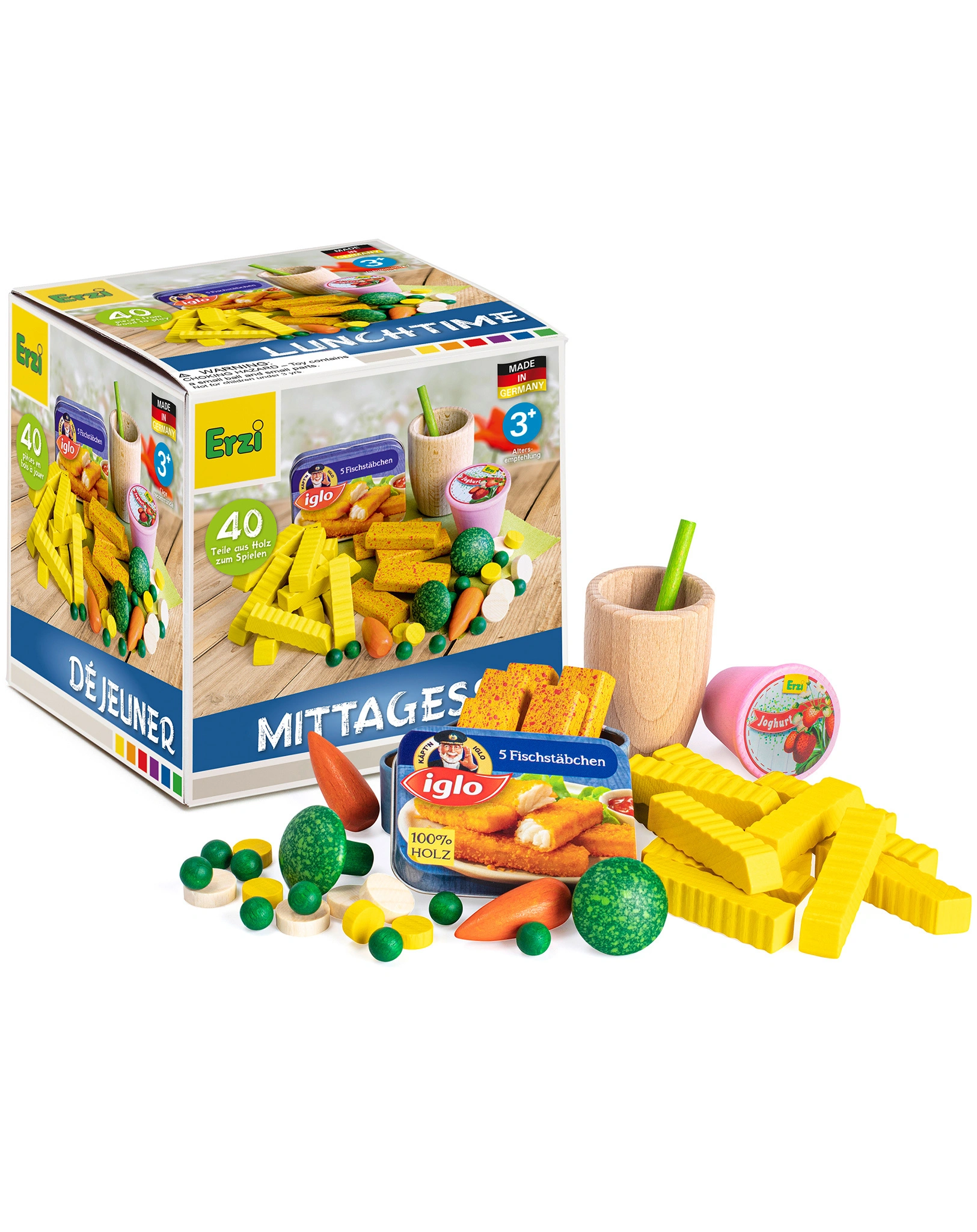 Kaufladenzubehör MITTAGESSEN 40-teilig