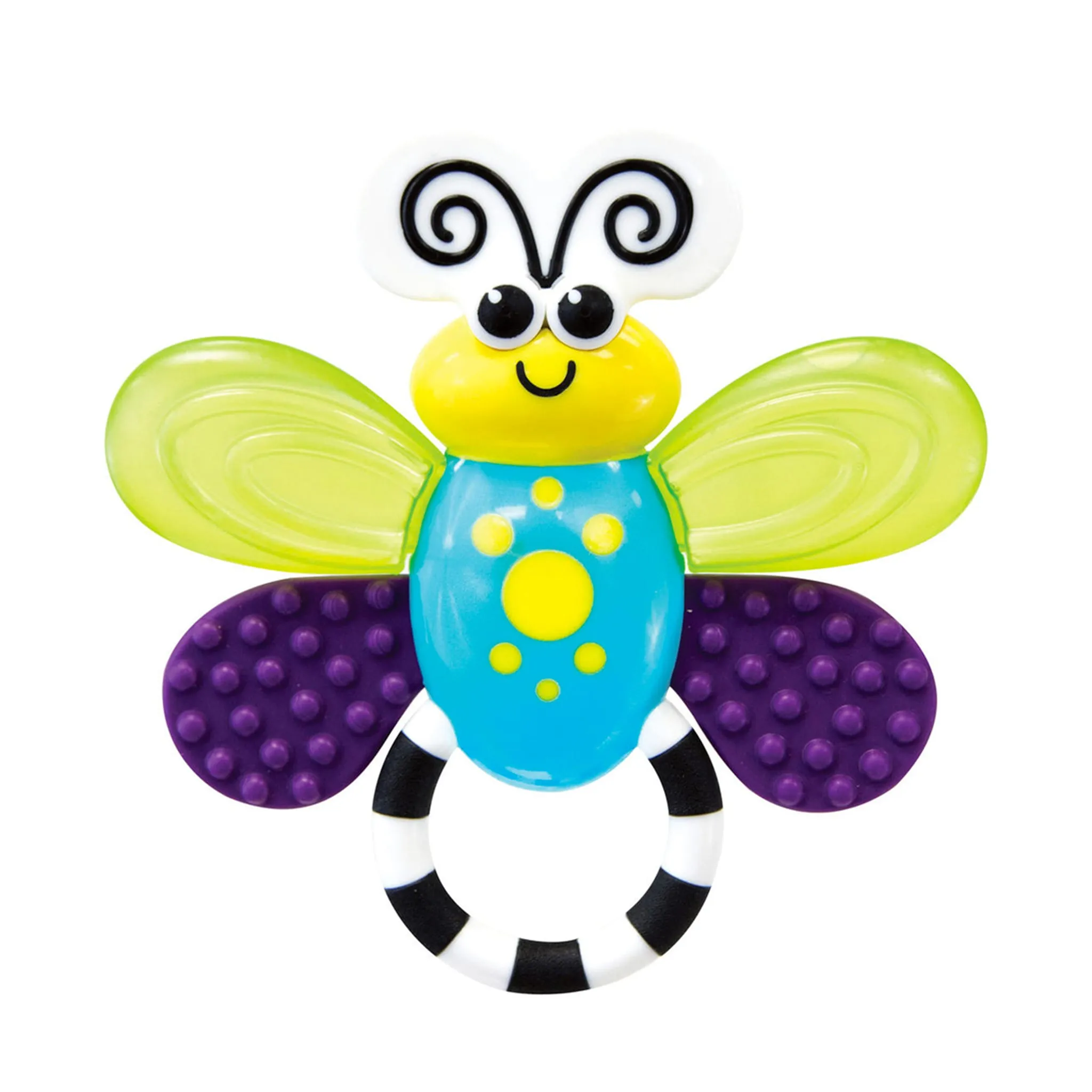 Sassy Hochet Papillon Vert et Mauve