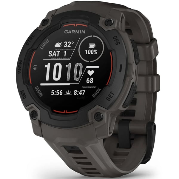 SFS195_Cardio et GPS GARMIN INSTINCT E 45 MM BLACK BEZEL W/ CHARCOAL BAND
