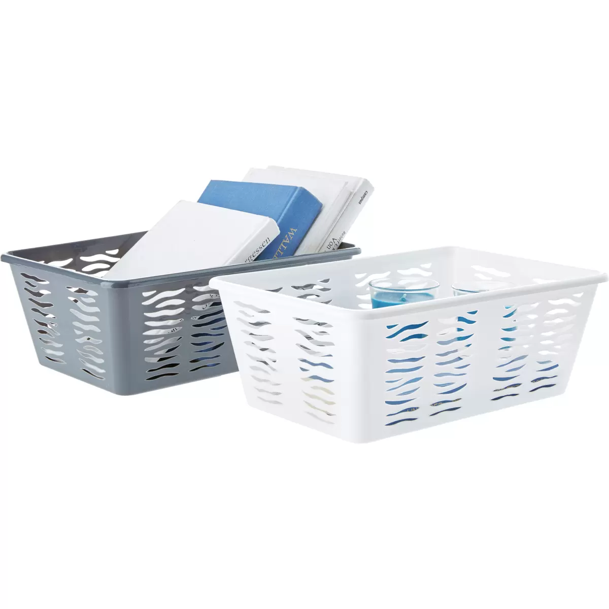 Aufbewahrungskorb Zebra M Homezone anthrazit,weiss