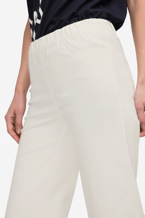 Culotte, wadenlang, weites Bein, Elastikbund