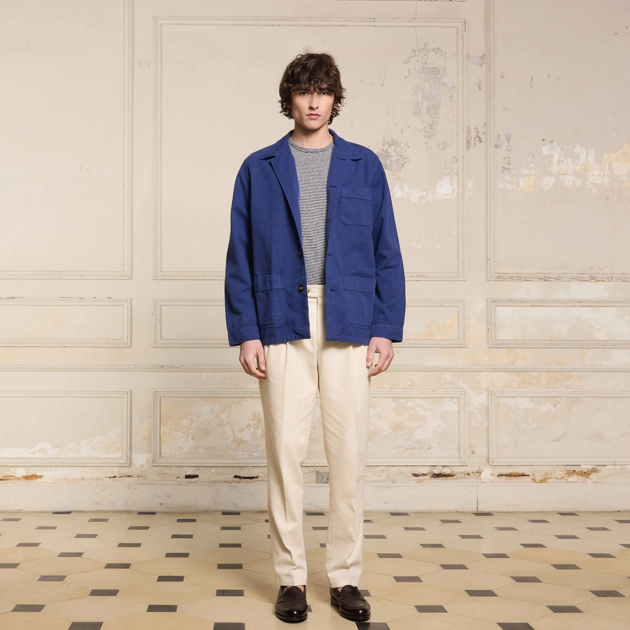 Indigo work jacket